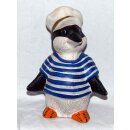 Pinguin aus Keramik, Seemann, Spardose, 17 cm