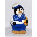 Pinguin aus Keramik, Seemann, 16 cm