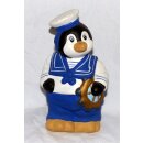 Pinguin aus Keramik, Seemann, 16 cm